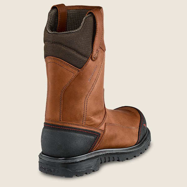 Red Wing Safety Bot Erkek - Brnr Xp - 11-Inch Waterproof Toe Pull-On - Kahverengi/Siyah - 28XCJUSVB